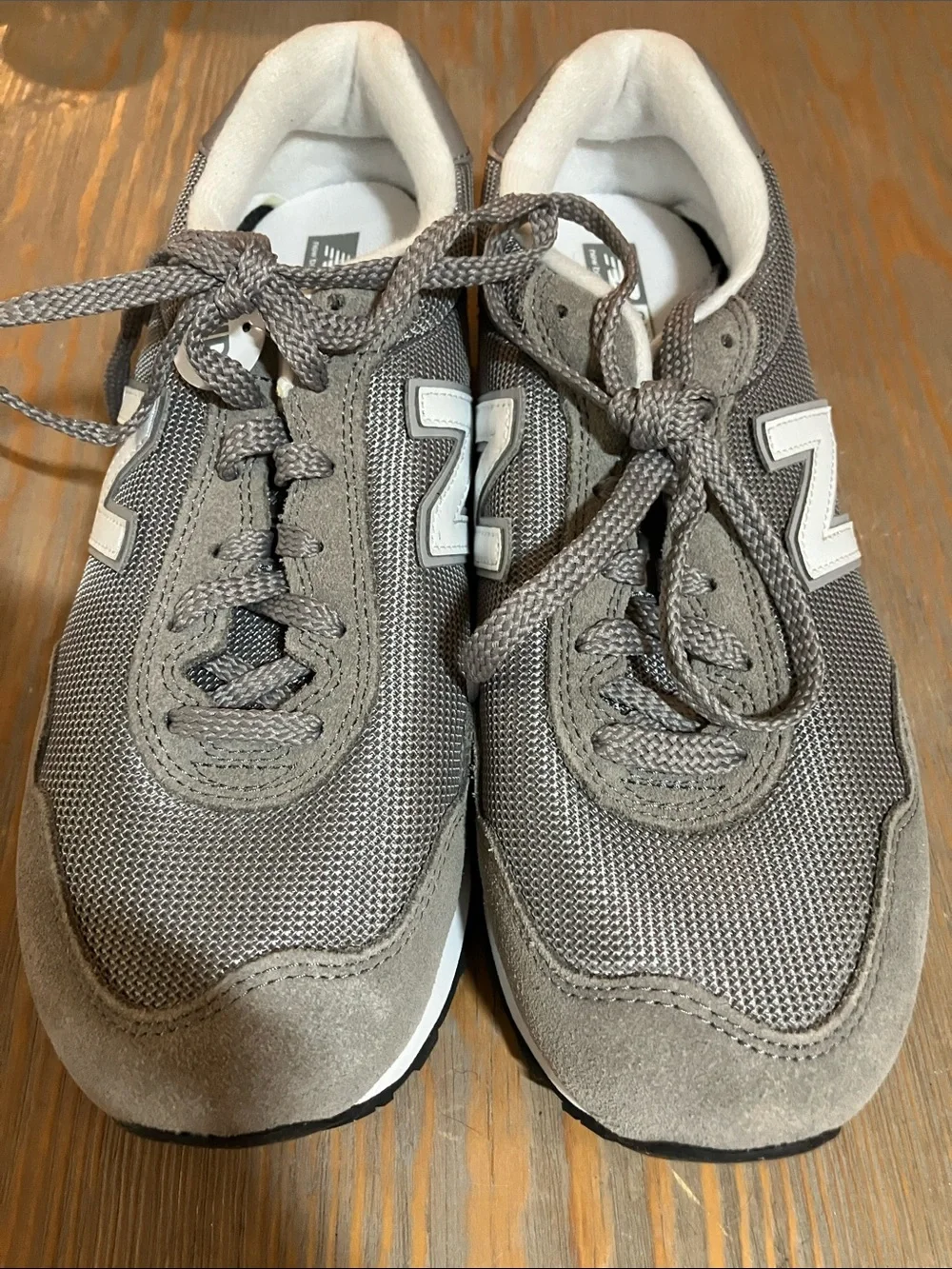 New Balance Gray Mesh & Suede Women's Sneakers